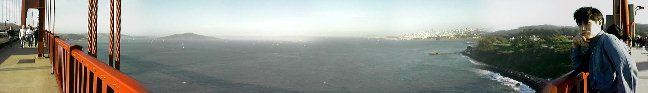The Panorama of the Golden Gate Bridge
